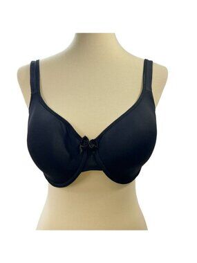 Breezies Womens Padded Bra Size 36D Solid Black Adjustable Strap Wired